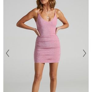 Party Lights Dress Pink